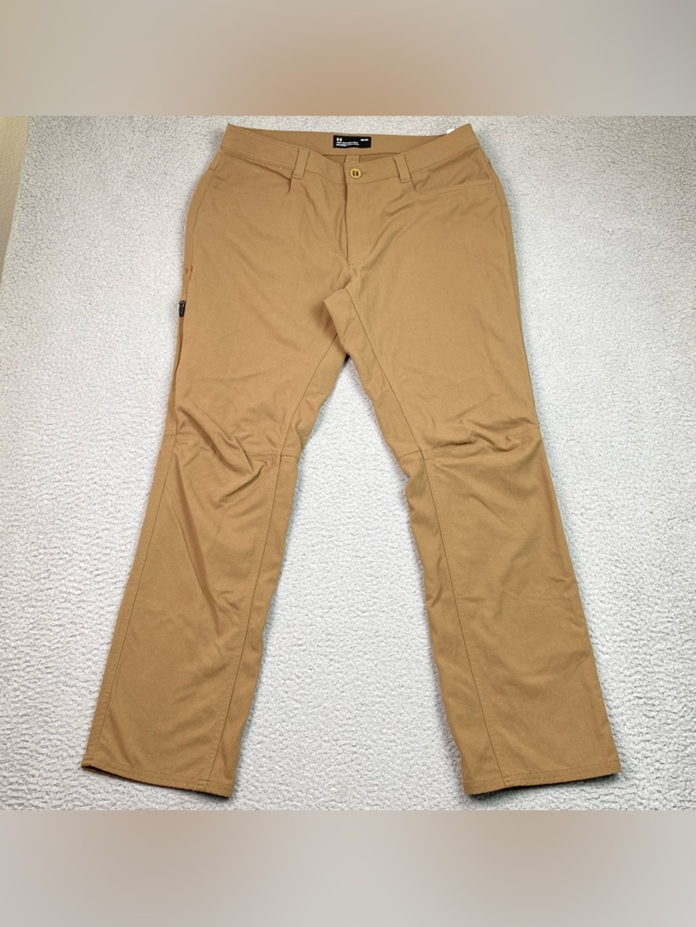 Under Armour Storm Pants Men's Size 36 x 32 Tactical Canvas Tan Nylon Loose Fit